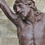 grand Christ en croix crucifix corpus fonte sculpture extérieure XVIIIe XIXe siècle (4)