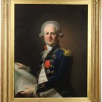 portrait officier de marine ingénieur fortifications tableau XVIIIe siècle epoque Louis XVI (2)