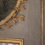 trumeau style louis XVI XIXe siècle tableau peinture scene de chasse miroir cheminée (2)