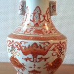 vase en porcelaine jamponaise famille rouge