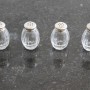 quatre petites salières christofle metal argenté verre art de la table orfèvrerie sel poivre poivrier cadeau mariage (1)