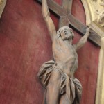 Christ en croix époque Louis XIV cadre en bois Jésus religion (4)