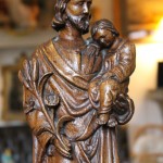 saint joseph sculpture chêne  XIXe siècle enfant jésus (2)