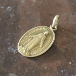 medaille miraculeuse or 18 k baptème naissance sainte vierge marie  (1)