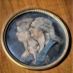 medaillon epoque restauration gravure aquarelle miniature famille royale louis XVI Louis XVII marie antoinette (1)