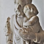 Saint Joseph en marbre blanc (2)