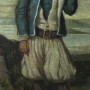 le Chouan bretaon avec sa faux tableau portrait huile sur toile XIXe siècle (5)