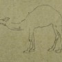bernard boutet de monvel orientalisme art-déco esquisse dessin etude dromadaires chameaux (1)