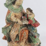 scilpture statue groupe XVIIe XVIIIe siècle Sainte Anne Education de la vierge Marie polychromie bois (1)
