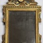 miroir d'époque Louis XVI bois doré fronton guitare XVIIIe siècle (1)