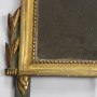 miroir d'époque Louis XVI bois doré fronton guitare XVIIIe siècle (3)