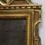 miroir d'époque Louis XVI bois doré fronton guitare XVIIIe siècle (6)