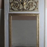 trumeau miroir cheminée epoque Louis XVI glace XVIIIe siècle bois doré (4)